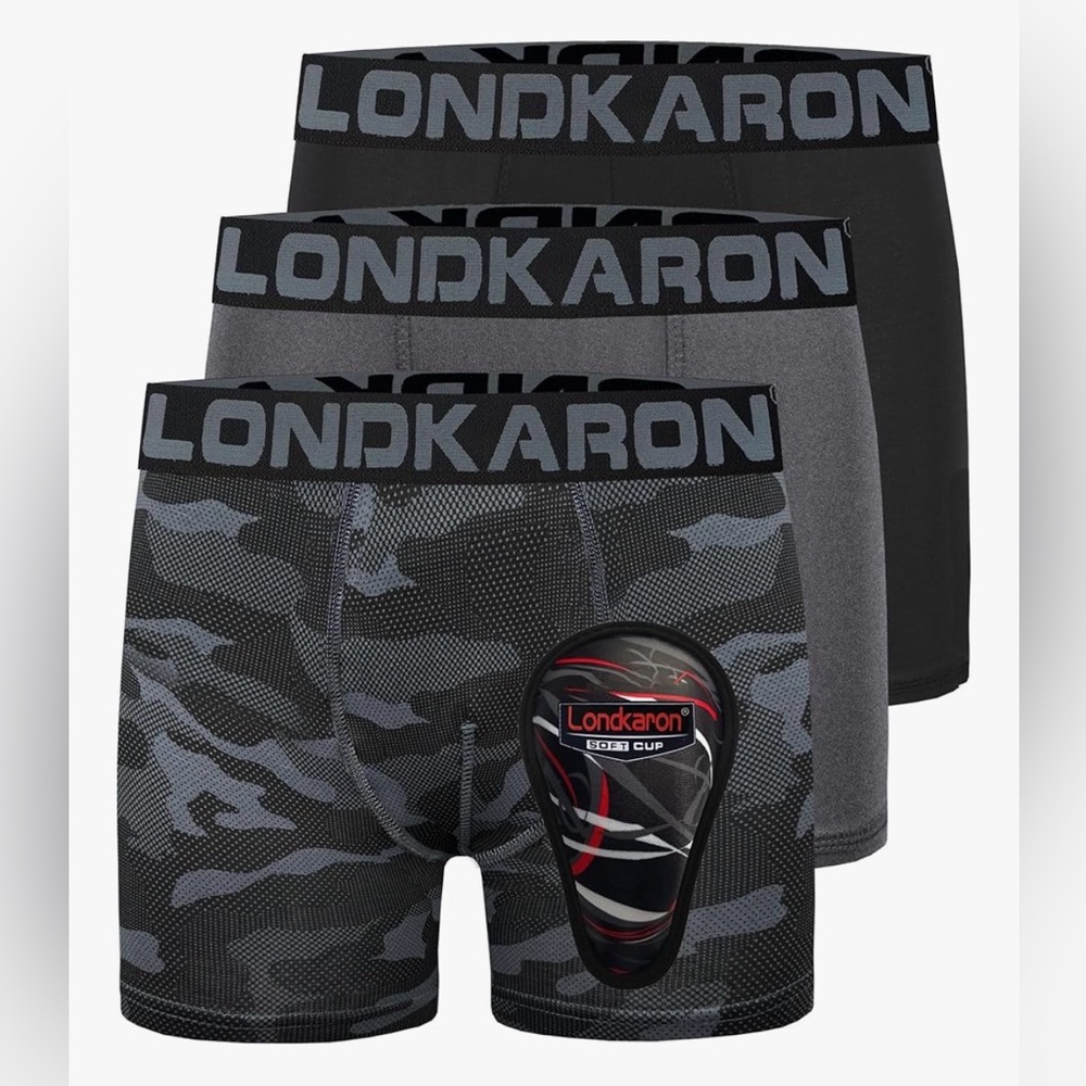 3 Pk Boys Athletic Boxer Briefs